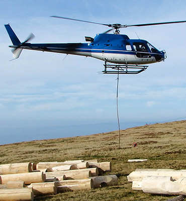 San Antonio Helicopter Log Lift
