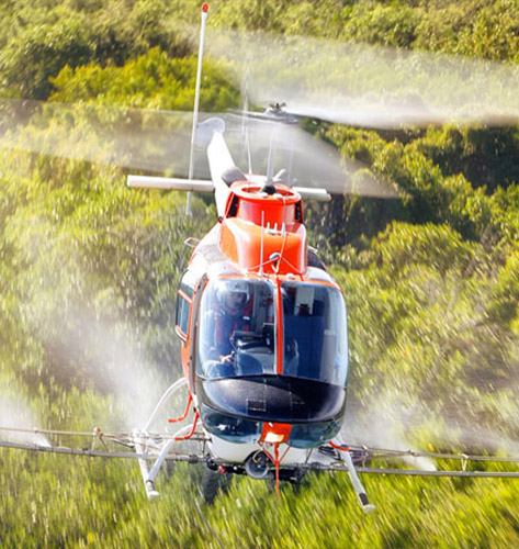 San Antonio Helicopter Wet and Dry Spreading